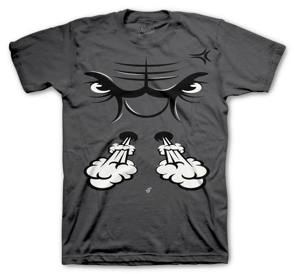 Retro 12 Dark Grey Raging Face Shirt