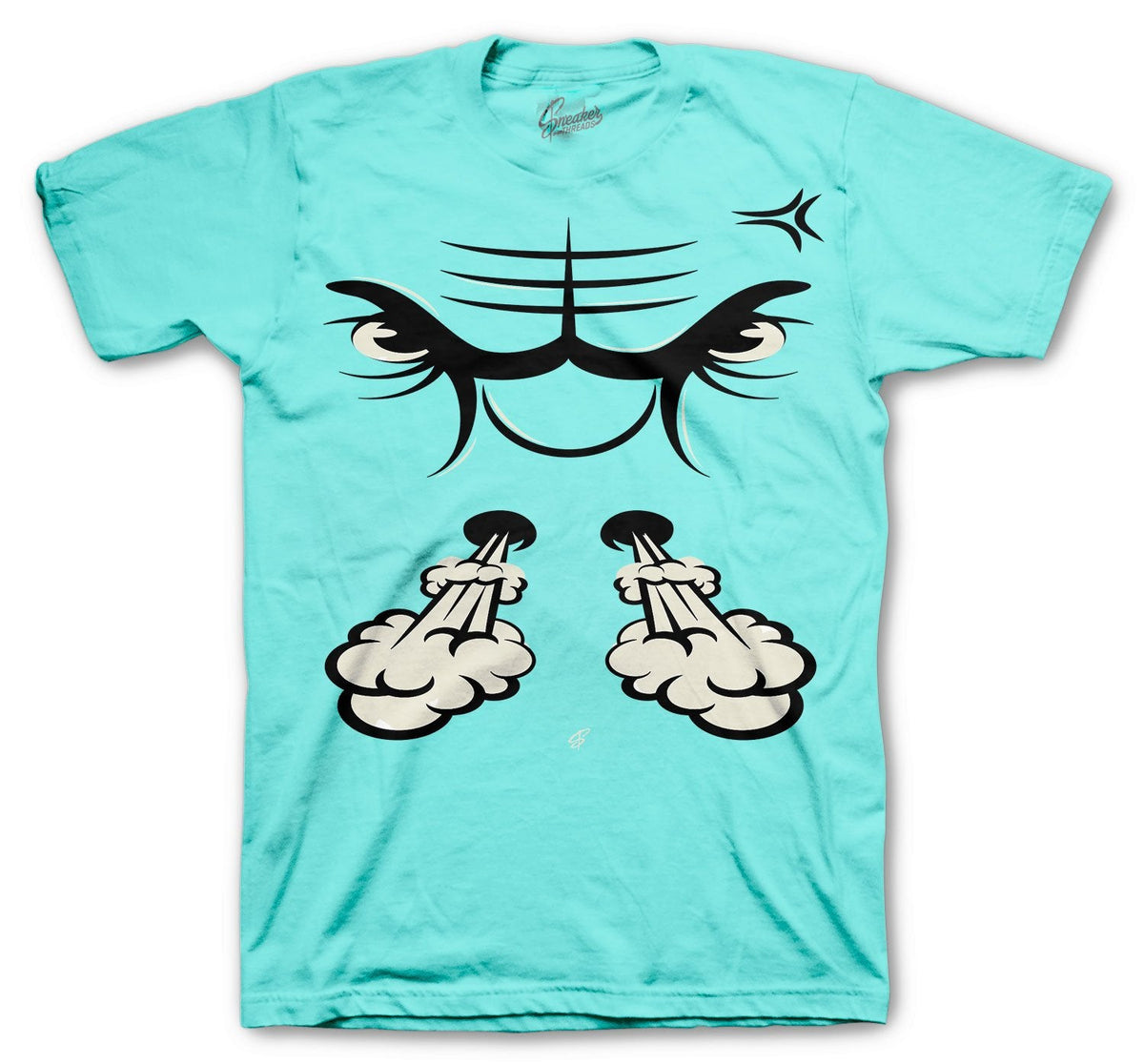 Retro 5 Island Green Raging Face Shirt