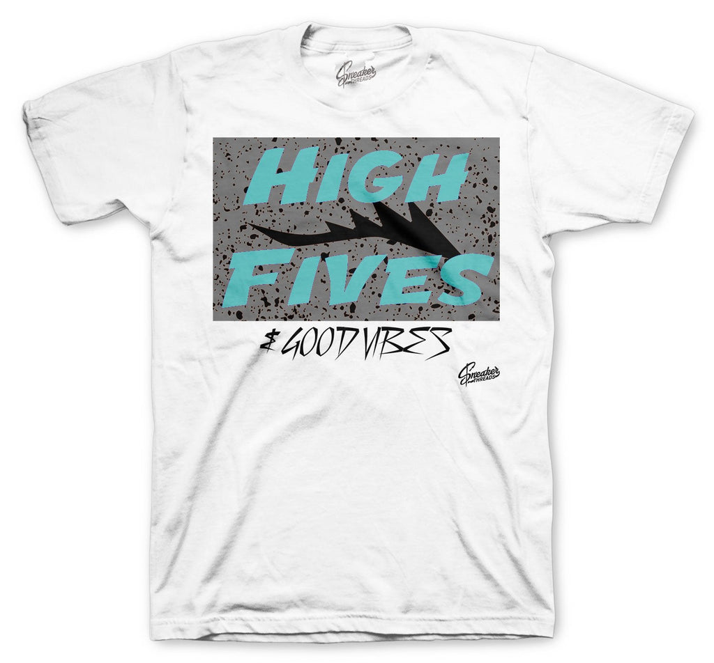 Retro 5 Island Green High Five Shirt
