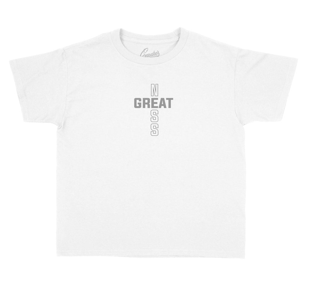 Kids - Metallic Silver 11 Greatness Cross Shirt