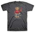 Retro 12 Dark Grey Cheers Bear Shirt