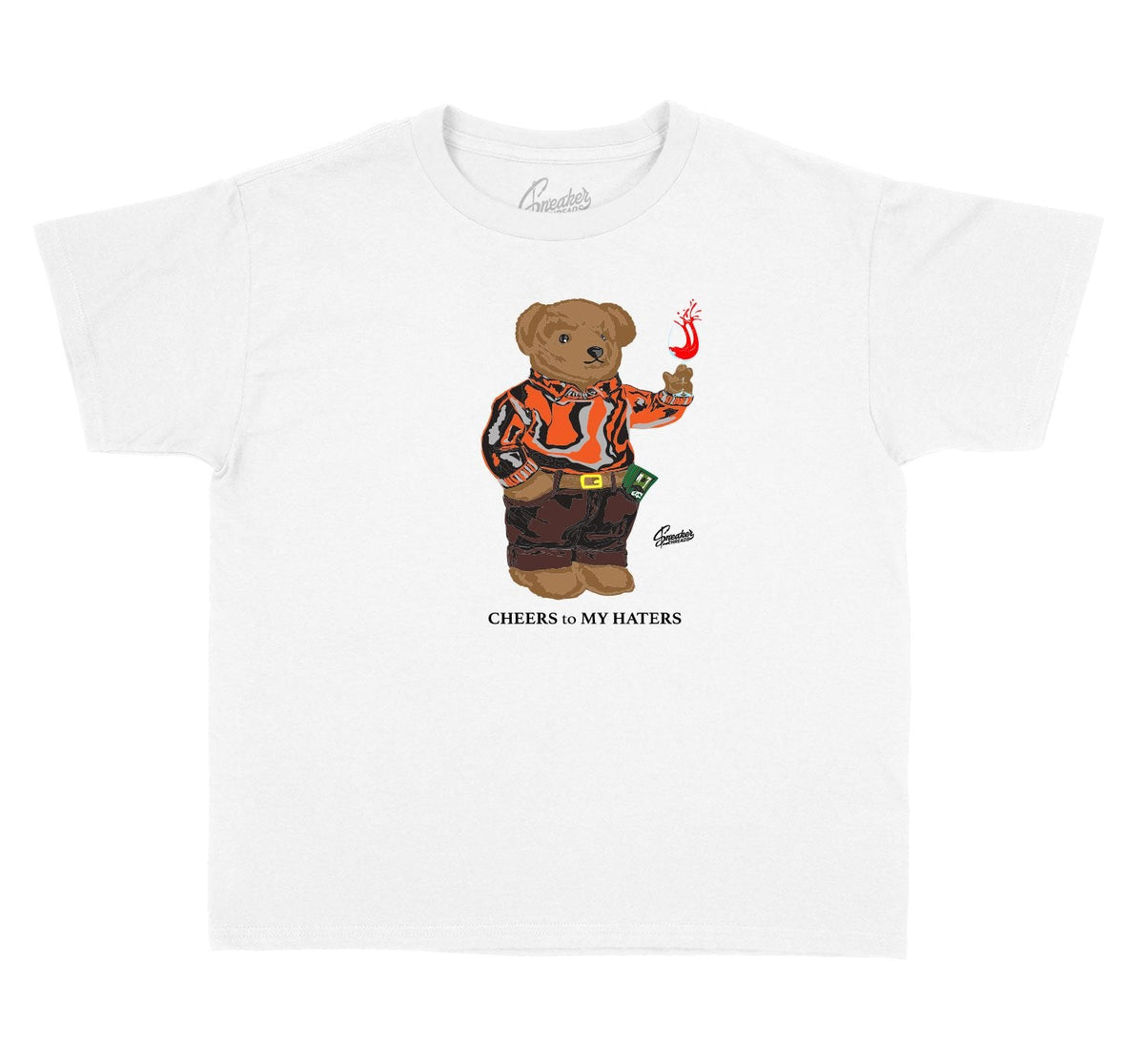 Kids - Shattered Backboard Foam Cheers Bear Shirt
