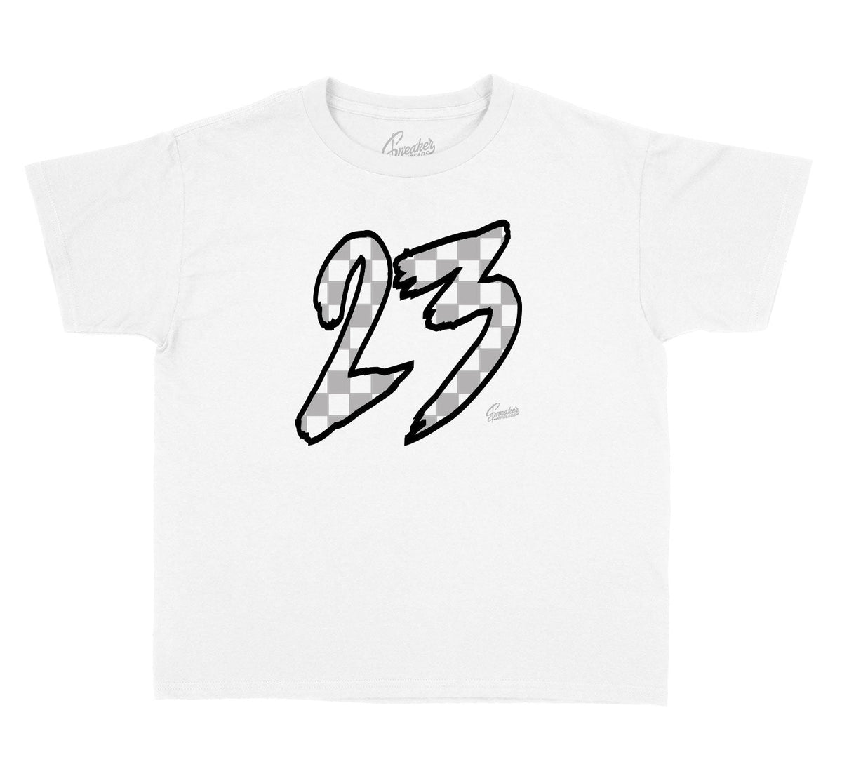 Kids - Metallic Silver 11 Checkered Shirt