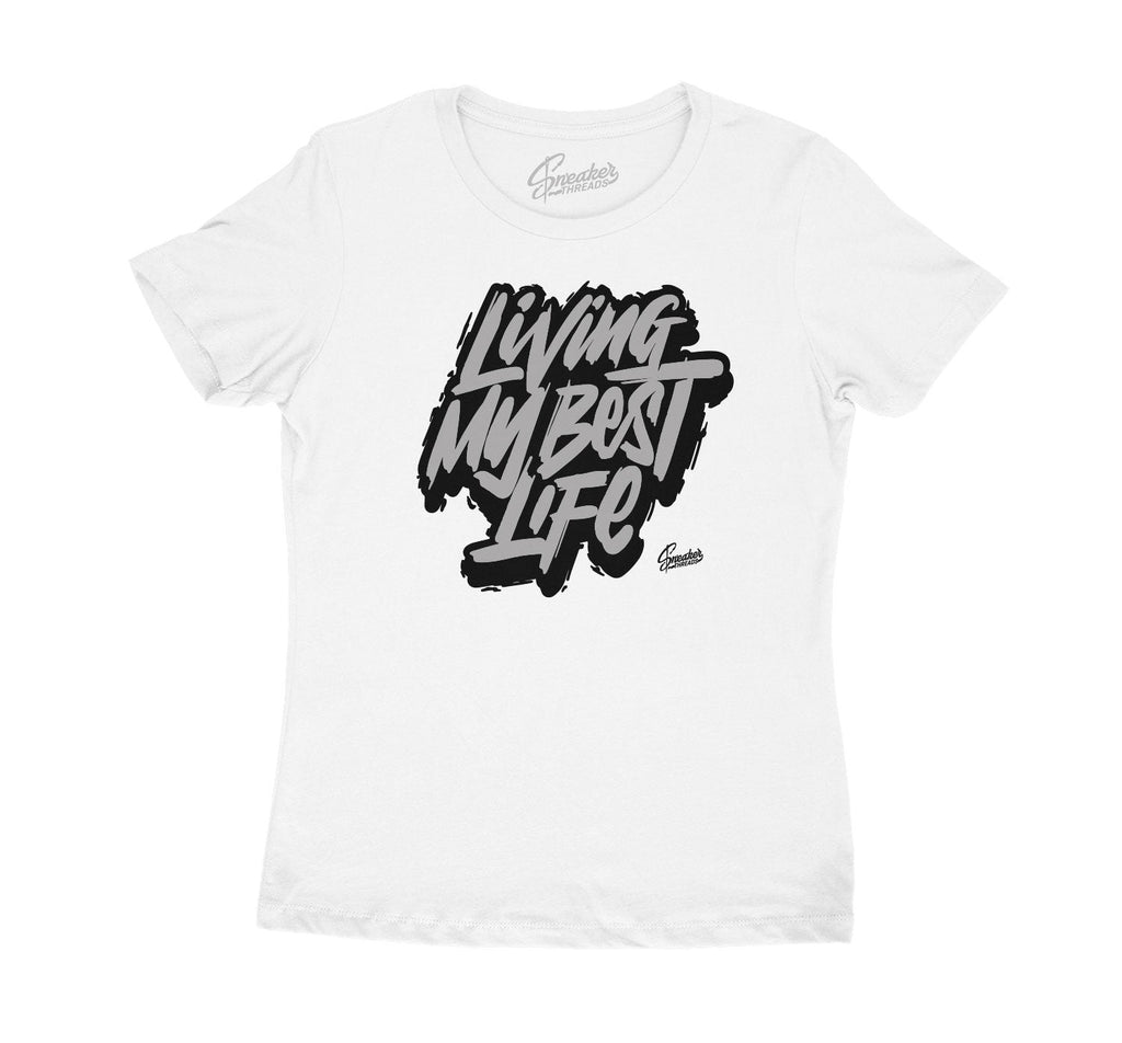 Womens - Metallic Silver 11 Living Life Shirt