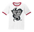 Retro 4 What The Four Hand that Feeds Ringer Shirt