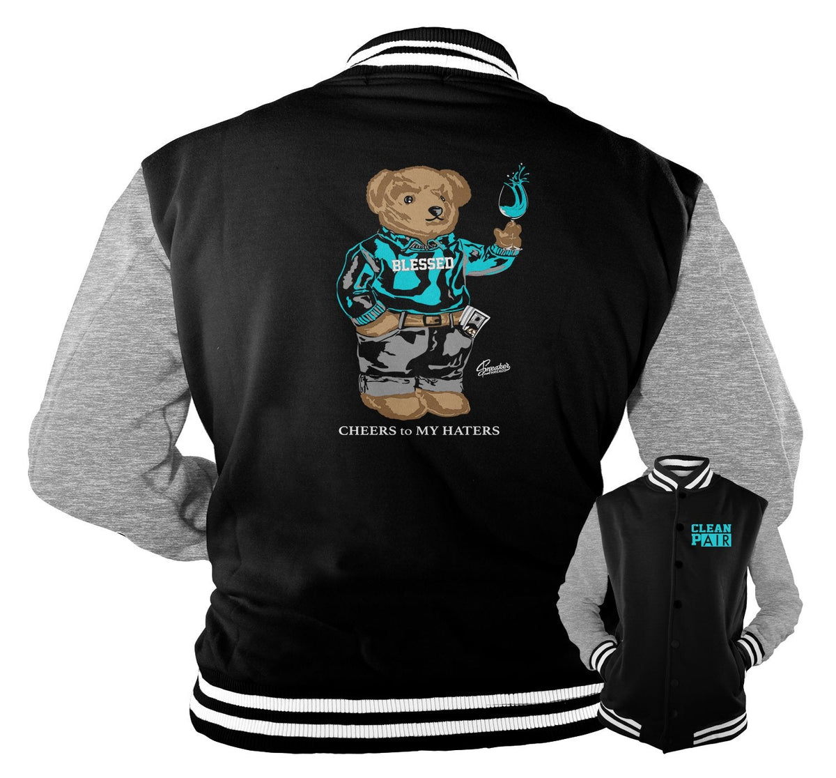 Retro 13 Island Green Cheers Bear Jacket