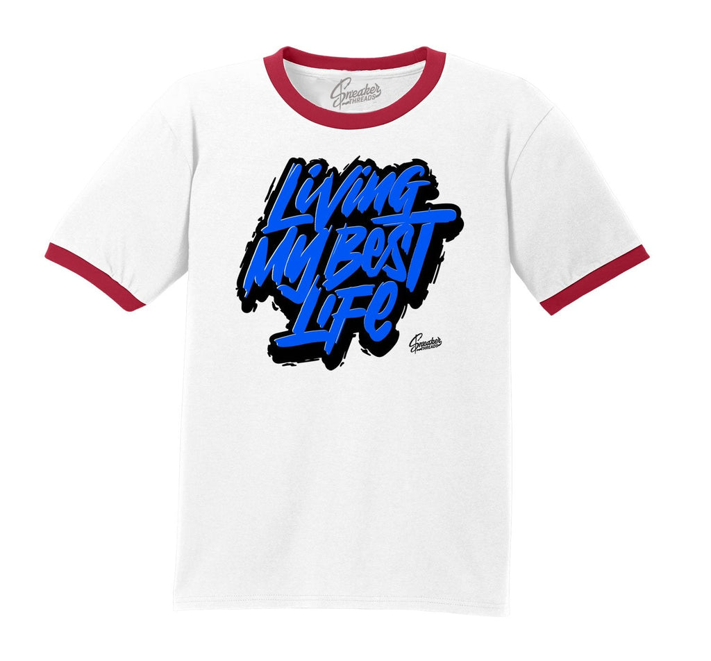 Retro 4 What The Four Living Life Ringer Shirt