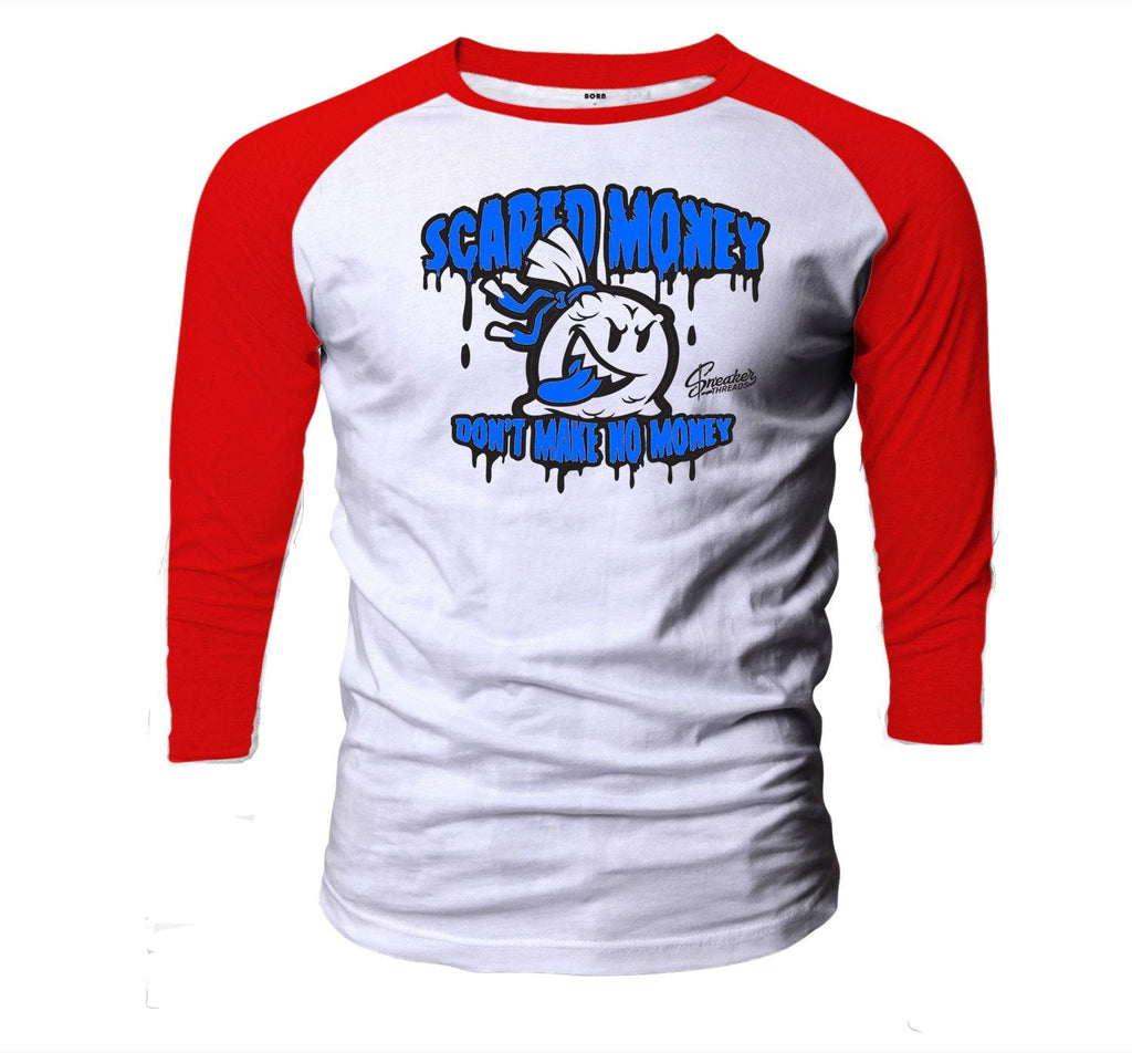 Retro 4 What The Four Scared Money Raglan