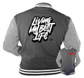 Retro 12 Dark Grey Living Life Jacket