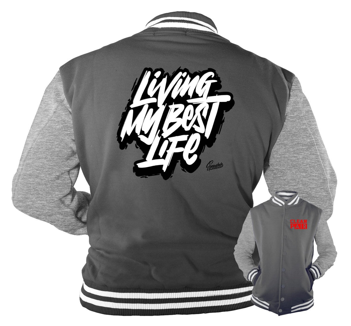 Retro 12 Dark Grey Living Life Jacket