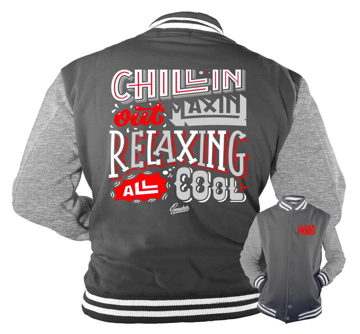 Retro 12 Dark Grey Chillin Relaxin Jacket
