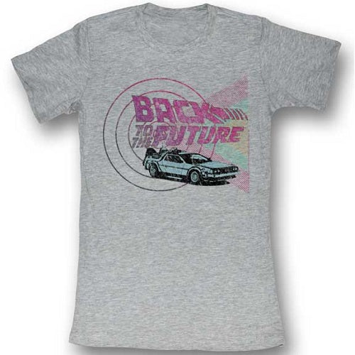 Junior's Back To The Future Time Machines And Shapes T-Shirt product image 1