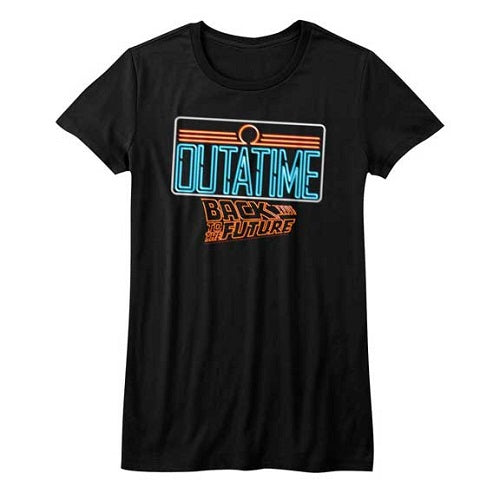 Junior's Back To The Future Neon T-Shirt product image 1