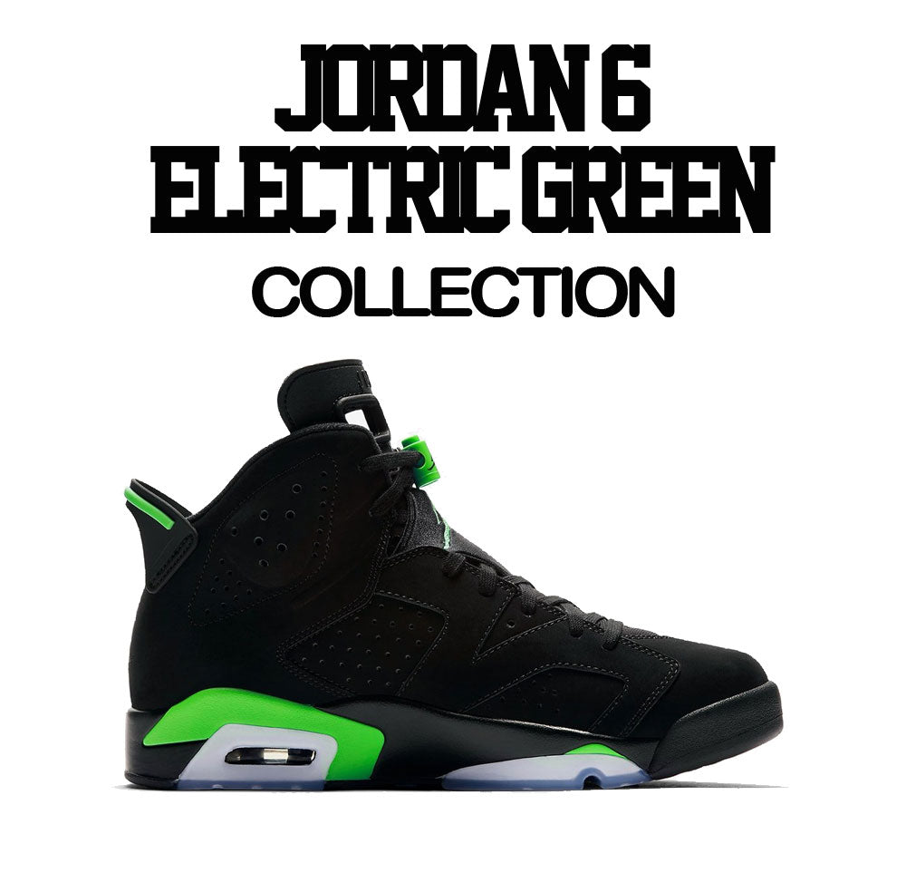 Retro 6 Electric Green ST Drip Shirt