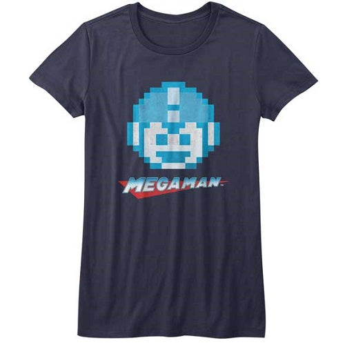 Junior's Mega Man Megaface Tee product image 1
