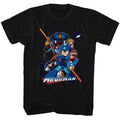Mega Man Collage Orange Beam T-Shirt product image 1