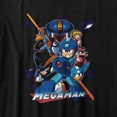 Junior's Mega Man Collage Orange Beam T-Shirt product image 2