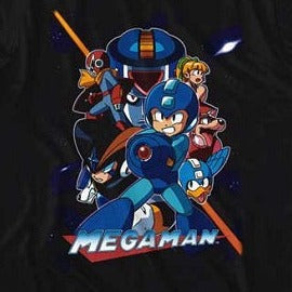 Mega Man Collage Orange Beam T-Shirt product image 2