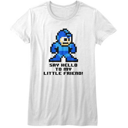 Junior's Mega Man Say Hello To My Little Friend Tee product image 1