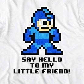 Mega Man Say Hello To My Little Friend T-Shirt product image 2