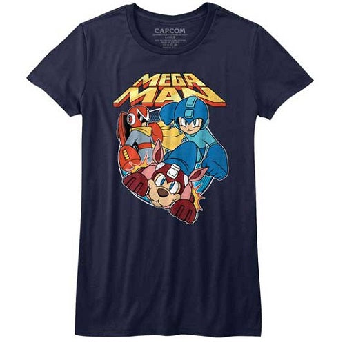 Junior's Mega Man Flat Colors T-Shirt product image 1