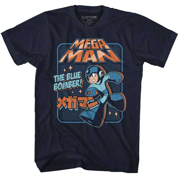 Mega Man Graphic Blue Bomber T-Shirt product image 1