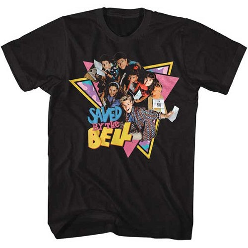 Saved By The Bell Group Triangles T-Shirt product image 1