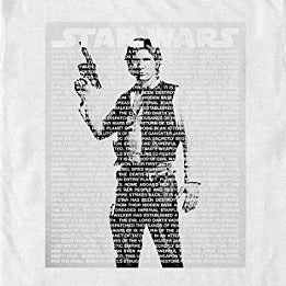 Star Wars Han Solo Text T-Shirt product image 2