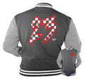 Retro 12 Dark Grey Checkered Jacket